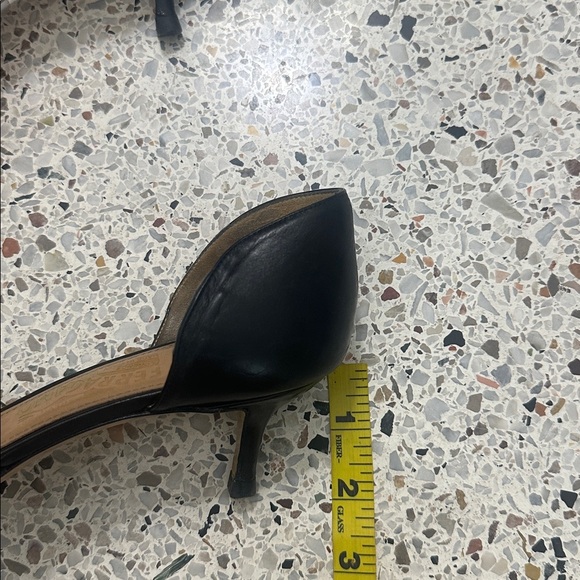 Ferragamo Arita leather D’Orsay pump kitten heel 9 black bow point toe - Picture 8 of 10